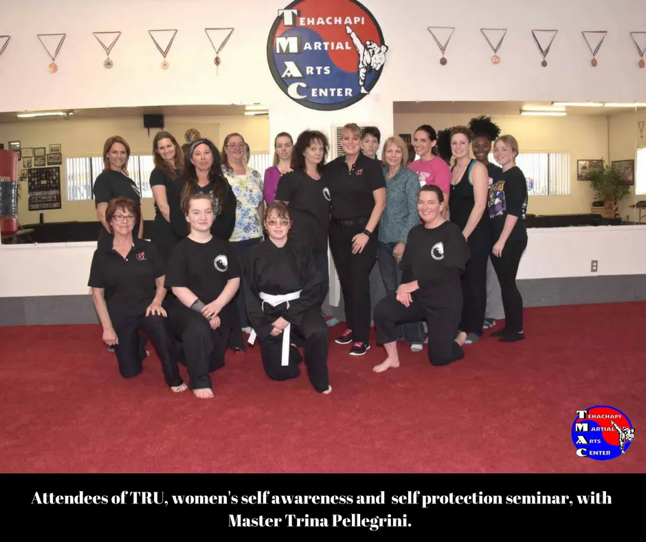 Attendees of the TRU women’s self-awareness and self-protection seminar.