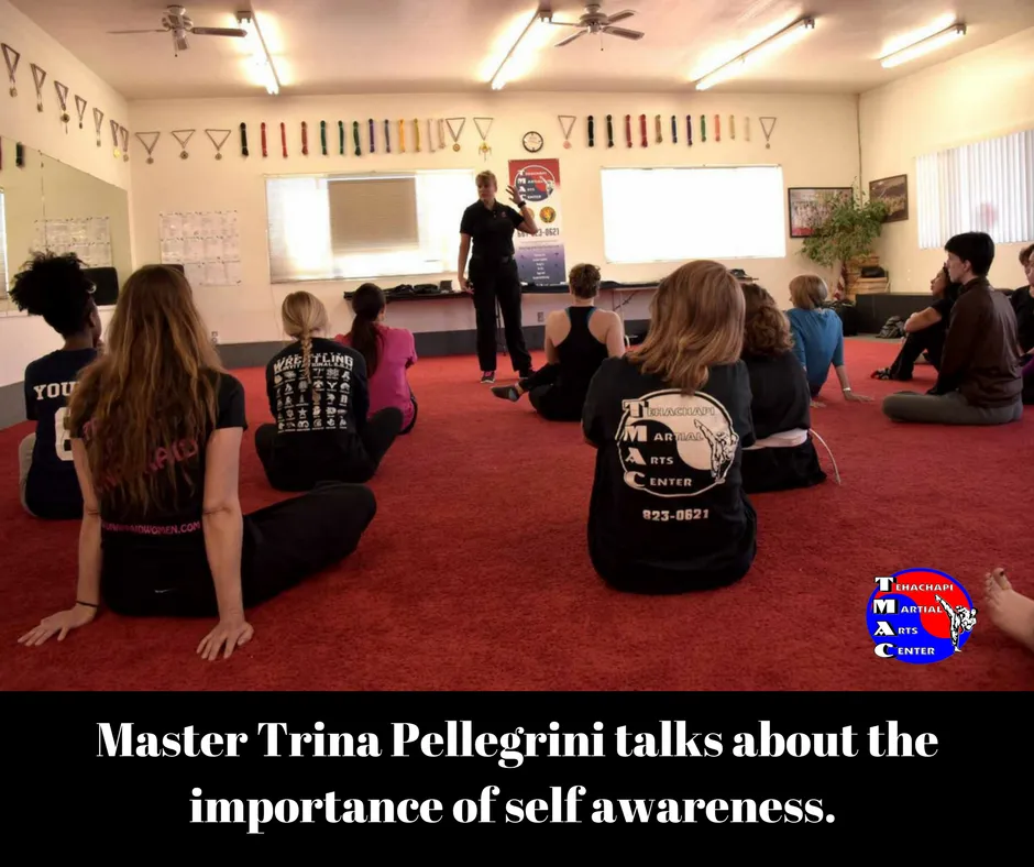 Master Trina Pellegrini talks to attendees about the importance of self-awareness.