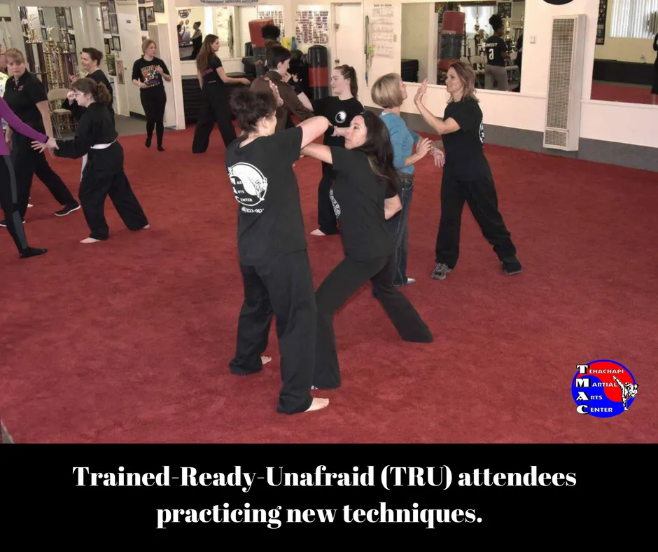 TRU attendees practice new techniques.